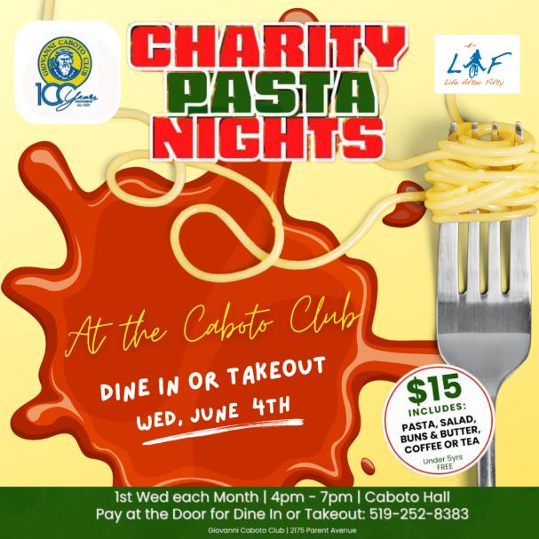 Charity Pasta Nights